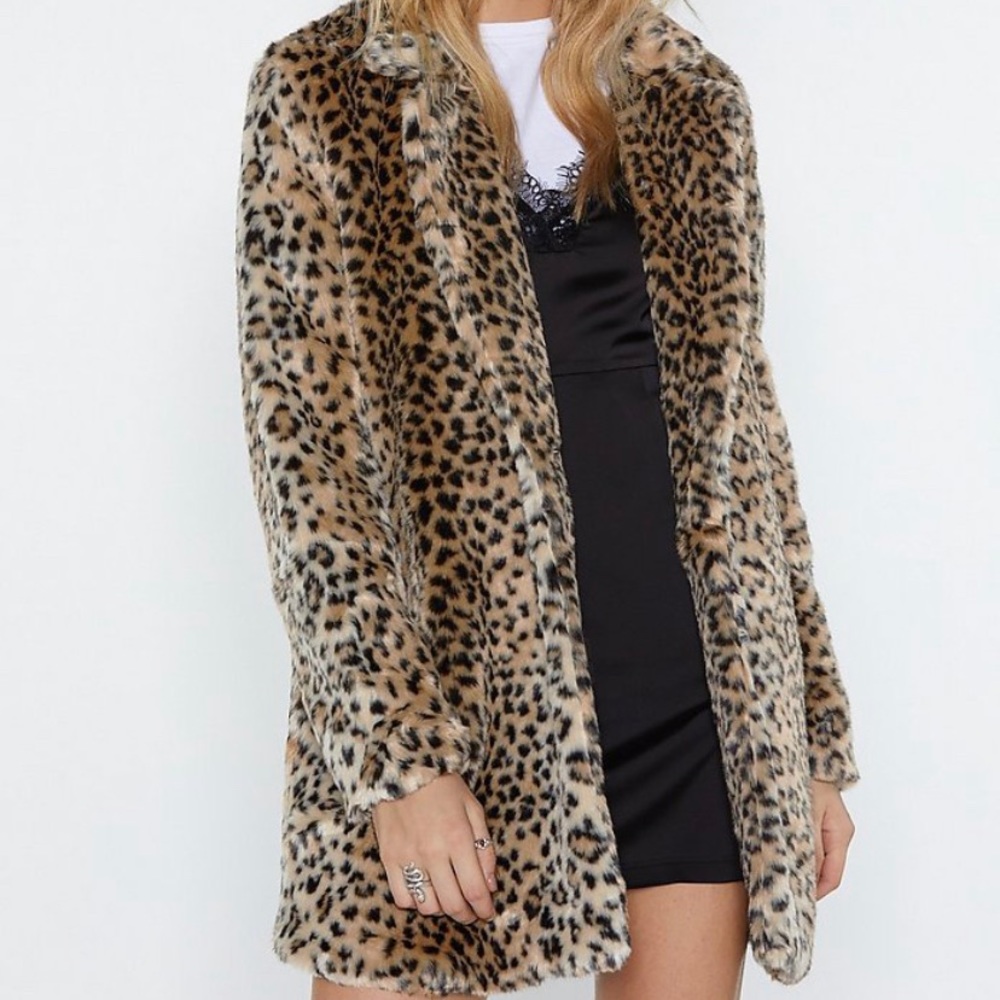 ‼️‼️SOLD‼️‼️K Zell Paris Faux Leapord Jacket